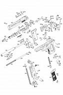 Винт фиксации крышки корпуса УСМ WE Beretta M92 Gen.2 Full Auto GGBB (GP301-V2-56)