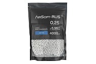 Шары Airsoft-RUS 0.25гр. 4000шт. белые (ASR-025)