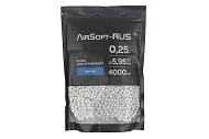 Шары Airsoft-RUS 0.25гр. 4000шт. белые (ASR-025)