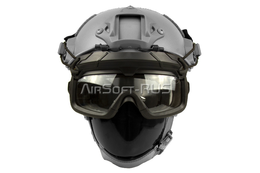 Очки защитные WoSporT для крепления на шлем Ops Core BK (DC-MA-114-BK) [1]