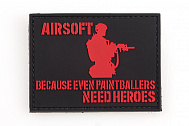 Патч TeamZlo Airsoft because even paintballers need heroes RD (TZ0156RD)