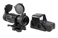 Коллиматорный прицел Linyi Eotech + магнифер 301 3X (LFO-551+3X scope)