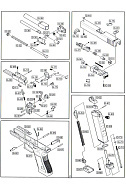 Газовая камера в сборе WE для Glock 17 (WE-G17-NOZZLE)