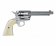 Пневматический револьвер Umarex Colt SAA .45-5 5 nickel finish пулевой 4 5 мм (AG-5.8322)