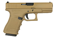 Пистолет WE Glock 19 Gen 3 с тактическим затвором GBB TAN (GP650-19-TAN)