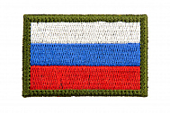 Патч TeamZlo "Флаг Триколор яркий 4*6" (TZ0102)