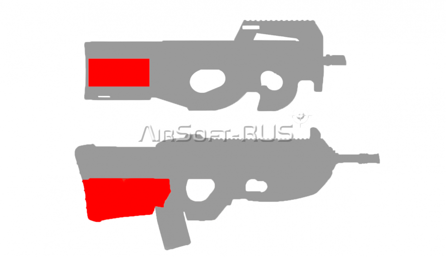 Готовая проводка СтрайкАрт P90, FN2000 (в приклад) (SA-WG-07)