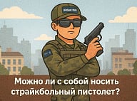 Можно ли носить с собой страйкбольный пистолет и нужно ли разрешение на его ношение?