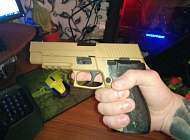 Мини обзор пистолета от WE SigSauer P226 Mk.25 TAN GGBB 
