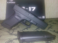 обзор пистолета Glock-17 от KJ Works