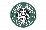 Патч TeamZlo I love Guns & coffee ПВХ OD (TZ0143OD)
