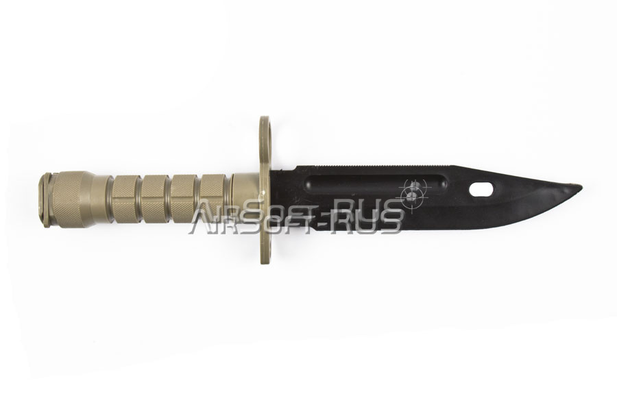 Штык-нож М4/М16, пластиковый тренировочный TAN