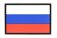 Патчи TeamZlo Флаг России PVC 5х7,5 см BK (TZ0290BK)