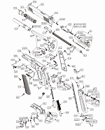 Клапан в сборе KWC Colt 1911 Kimber Warrior CO2 GBB (KCB-77AHN-U2)