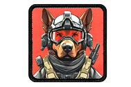 Патч ШВЕЙНЫЙ КОТ Красная Армия "Пёс" 2 (HK-RA-C2)