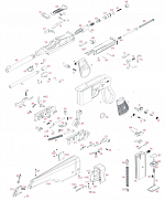 Пружина защелки бегунка вертикальной регулировки целика WE Mauser M712 GGBB (GP439-72)
