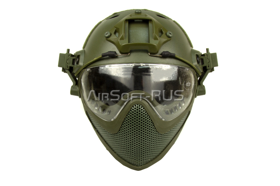 Шлем WoSporT с комплектом защиты лица OD (HL-26-PJ-M-OD)