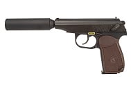Пистолет WE ПМ с глушителем GGBB (GP118BR)