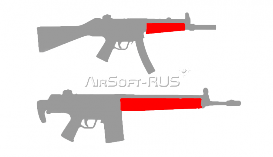 Готовая проводка СтрайкАрт MP5, G3 (цевье) (SA-WG-06)