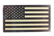 Патчи TeamZlo Флаг США светоотражающий lasercut 5х9 см левый CB (TZ0292CB-L)