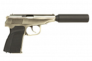 Пистолет WE ПМ с глушителем CH GGBB (GP118S)