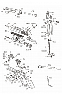 Ударно-спусковой механизм KWC Desert Eagle BK CO2 GBB (KCB-51AHN-U3)