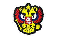 Патч ORC TACTIC Герб России ПВХ фигурный цветной (TZ0405)