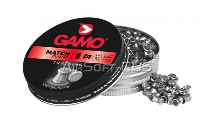 Пули пневматические GAMO Match 4,5 мм 0,49 гр 500 шт (AG-6320034)